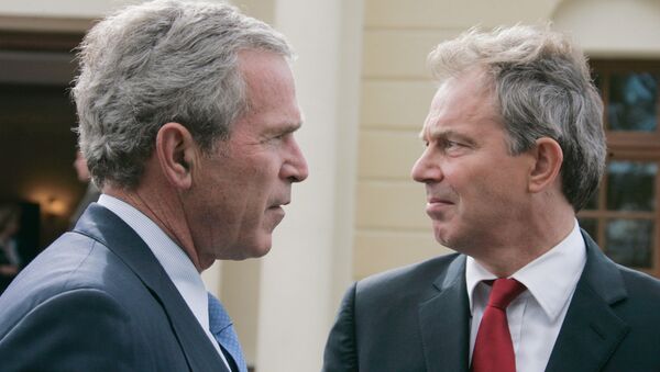تبانی احتمالی بلر و بوش قبل از حمله به عراق - اسپوتنیک ایران  