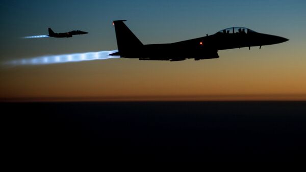 US Air Force F-15E Strike Eagles are designed to conduct airstrikes in Syria and Iraq - اسپوتنیک ایران  